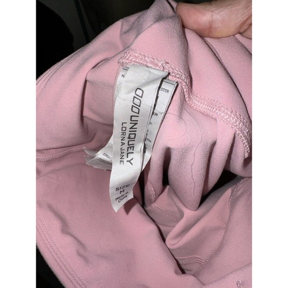 Lorna Jane Pink Mesh Panel Tights Size M Medium - Picture 4 of 4